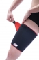 Preview: Mit dem Klettverschluss der TSM Oberschenkelbandage Pro läßt sich die Bandage an jeden Oberschenkel individuell anpassen