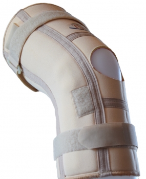 Die TSM Kniebandage Pro mit POM-Schiene und Stabilisierungsgurten bietet beim Sport optimalen Schutz Größe XXL